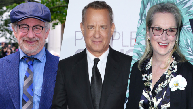 Tom Hanks e Meryl Streep no novo filme de Spielberg